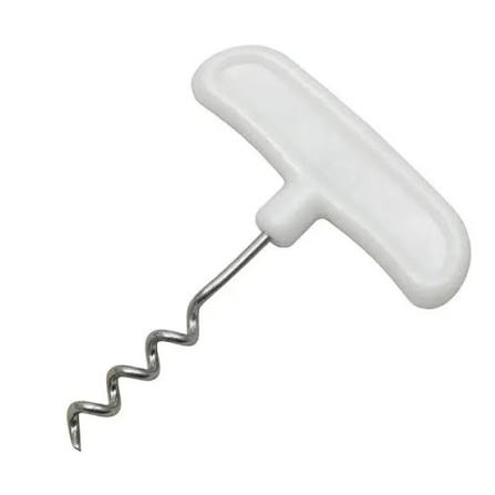 Saca Rolhas Aço Com Cabo Plástico 60g